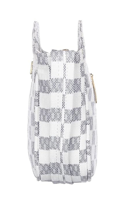 T&A Luxe Checkered Sling | Elegant Designer Crossbody Bag for Women | Premium Shoulder Purse