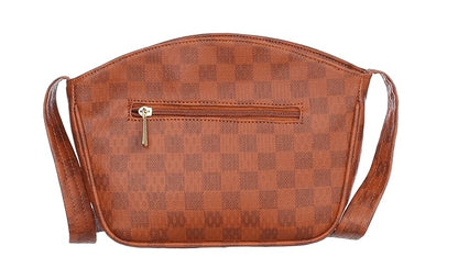 T&A Luxe Checkered Sling | Elegant Designer Crossbody Bag for Women | Premium Shoulder Purse
