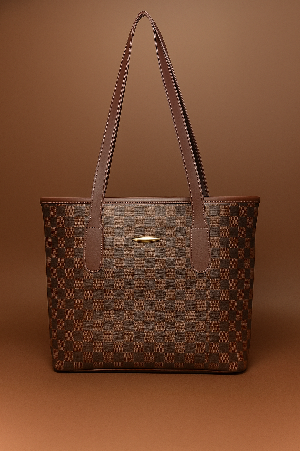 T&A Premium Checkered Shoulder Bag for Women | Water-Resistant | Stylish & Trendy Design Shoulder Bag | Multi-Utility | Large Capacity | Commuting, Leisure, Work, Casual & Daily Use