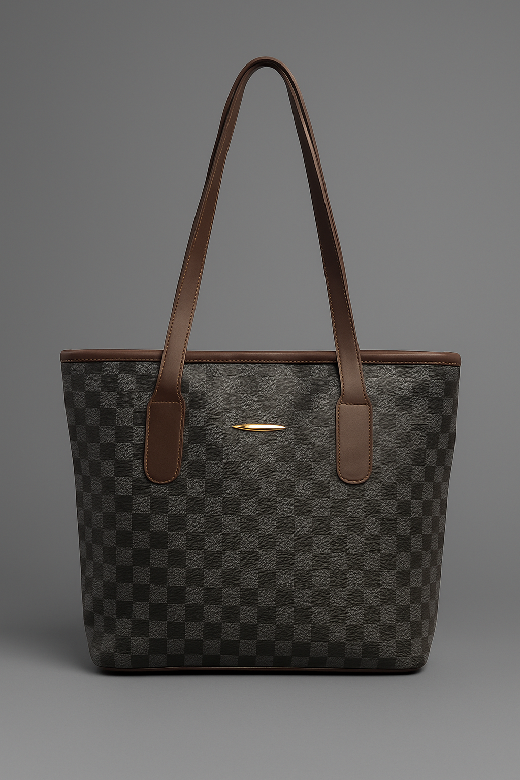 T&A Premium Checkered Shoulder Bag for Women | Water-Resistant | Stylish & Trendy Design Shoulder Bag | Multi-Utility | Large Capacity | Commuting, Leisure, Work, Casual & Daily Use