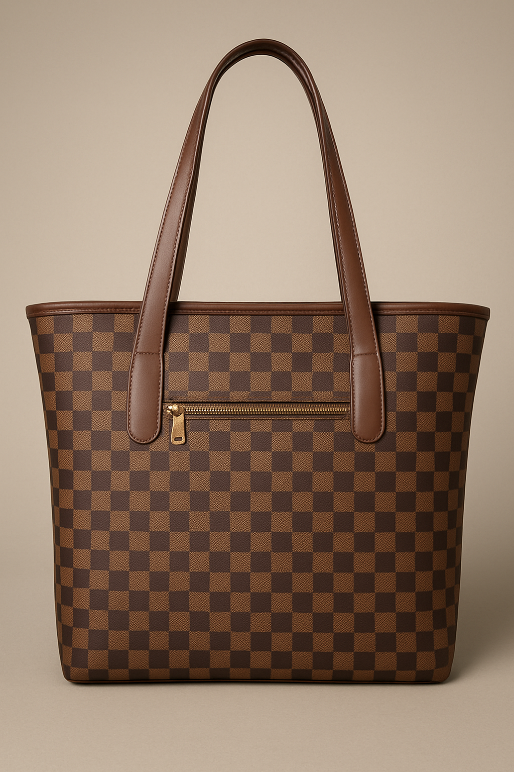 T&A Premium Checkered Shoulder Bag for Women | Water-Resistant | Stylish & Trendy Design Shoulder Bag | Multi-Utility | Large Capacity | Commuting, Leisure, Work, Casual & Daily Use