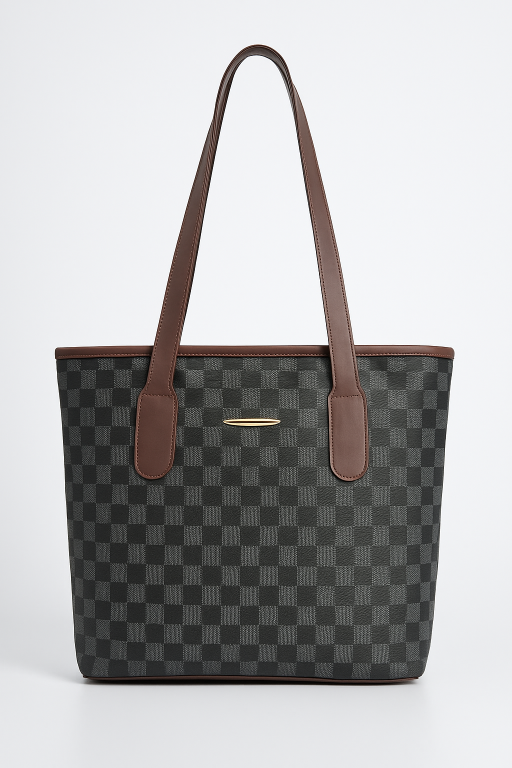 T&A Premium Checkered Shoulder Bag for Women | Water-Resistant | Stylish & Trendy Design Shoulder Bag | Multi-Utility | Large Capacity | Commuting, Leisure, Work, Casual & Daily Use